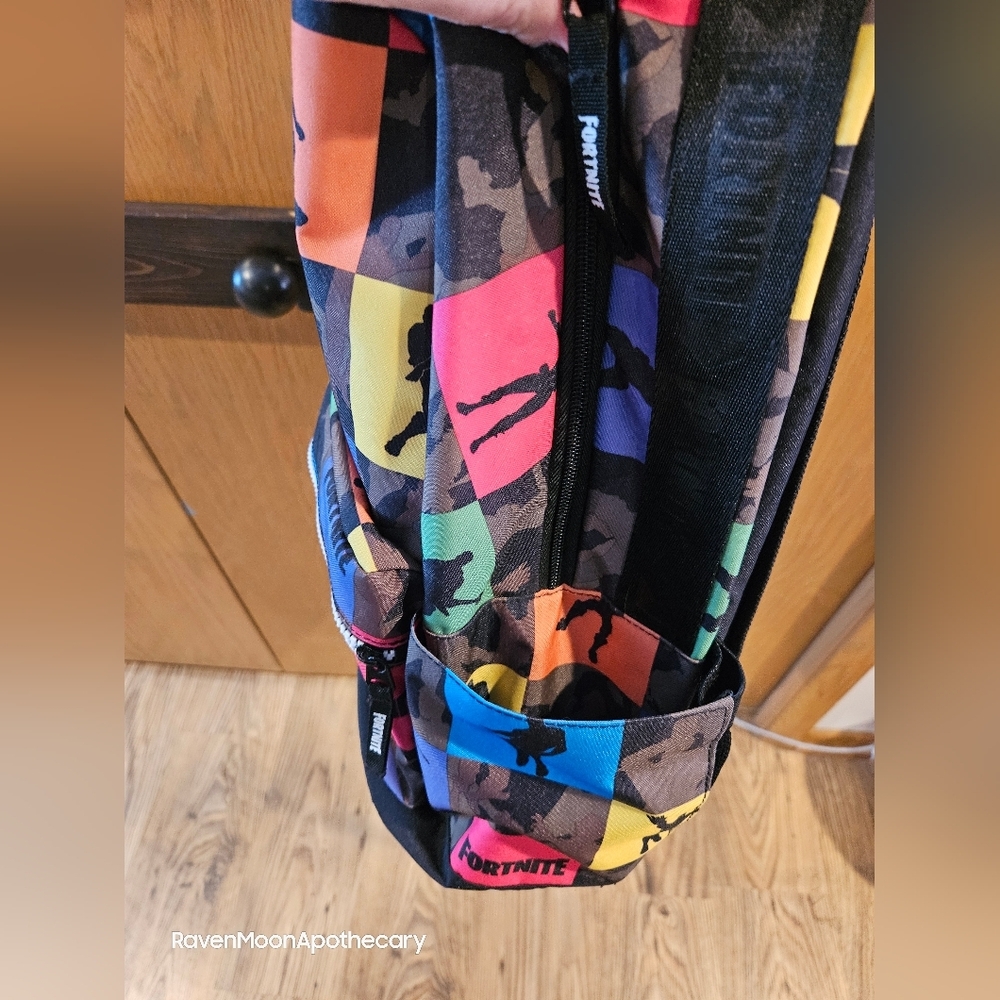Fortnite Kids Multi-Color Patchwork Backpack - Picture 6 of 7